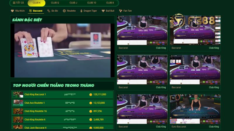 Cơ hội trả thưởng và thắng lớn chỉ có tại Baccarat FB88